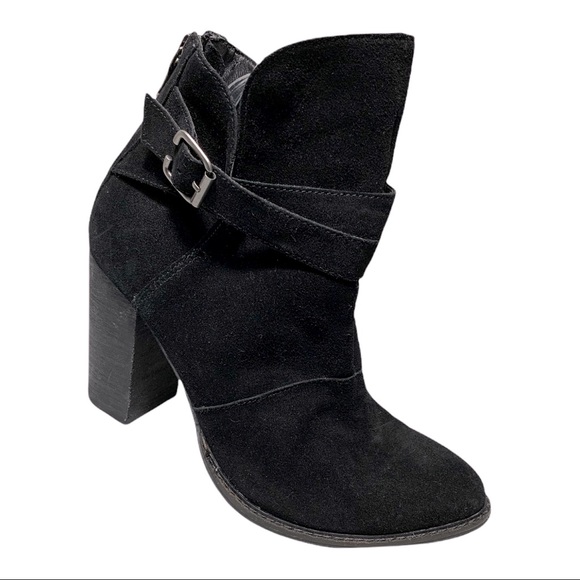 Chinese Laundry Shoes - Chinese Laundry black leather high heels booties size 8